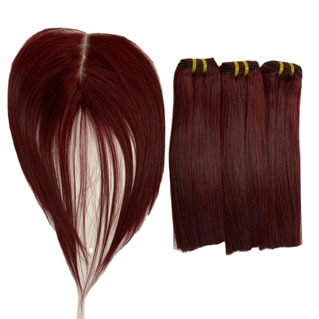 Bonestraight color Burdeos Vietnam extensiones de cabello humano real Livihair Company Vietnam mejor calidad 100% 11A grado