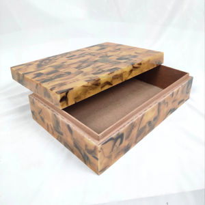 ชุดกล่องของขวัญ 3 ชิ้น ทำจากไม้ MDF ขัดเงา งานแฮนด์เมด รูปทรงสี่เหลี่ยมผืนผ้า สำหรับใส่ช็อกโกแลตและเครื่องประดับ - Product Image 1