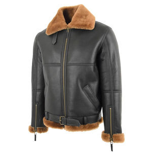 Chaqueta de Cuero Elegante para Hombre, Estilo Urbano, Cuello Alto, Logotipo Frontal, Suave, Cómoda, Cálida, Forrada, Transpirable, de Secado Rápido, para Invierno - Product Image 3