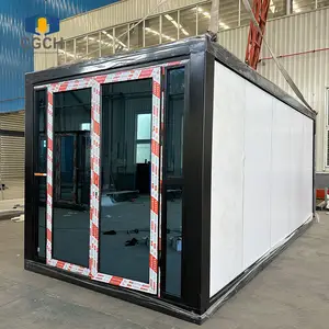 CGCH z-type 20ft Modular rumah Panel Sandwich tahan lama lipat wadah rumah proyek prefabrikasi mobil rumah