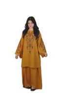 Ensemble élégant de kurta et pyjama longs pour femmes, style pakistanais traditionnel, design ethnique moderne, confortable et élégant pour les occasions décontractées et les fêtes