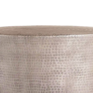 Diseñador martillado moderno acento muebles martillado brillante pulido aluminio mesa de centro fabricante personalizado acabado - Product Image 3