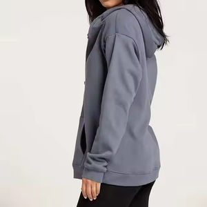 Superior Quality Female Hoodie Hooded Winter Fleece Hoodie 3D Embroidery Custom <b>Logo</b> <b>Design</b> Breathable Hot Selling Product - Product Image 3