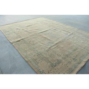 พรมวินเทจตุรกีขนาดใหญ่พิเศษ 9.3x12.5 ฟุต (284x380 ซม.) พรมลายทางสีน้ำตาล - Product Image 4