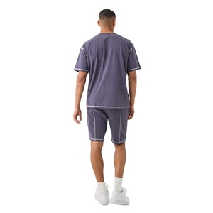 Twinset 100% coton pour hommes respirant léger 180 Gsm coupe régulière Style décontracté Logo personnalisé dernière conception pour l'été - Product Image 4