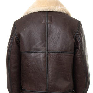 เสื้อแจ็คเก็ตหนังแกะสำหรับใช้งานกลางแจ้งในฤดูหนาว ขายดี ราคาถูก เสื้อแจ็คเก็ตหนังแกะผู้ชายขายส่ง ไซส์ใหญ่ - Product Image 4