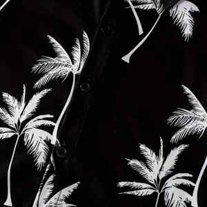 Ensemble de 2 pièces pour adolescents, garçons, chemise à manches courtes à col rabattu, motif uni, shorts, respirant, confortable, pour tous les jours, en plein air, été, 3D - Product Image 6