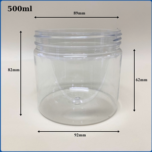 โหลพลาสติกใส่อาหาร200มล. 500มล. สำหรับใส่อาหารแห้งถั่วขนมขบเคี้ยวพร้อมฝาผลิตในเวียดนาม - Product Image 3