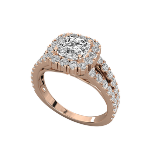 Anillos de Compromiso para Mujer Chapados en Oro de 14K, Corte Cojín, Diamante Certificado IGI, Estilo Clásico para Bodas, Disponibles al por Mayor a Bajo Precio - Product Image 1