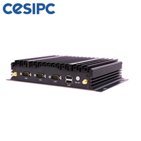 CESIPC sans ventilateur Din Rail ordinateur PC industriel intégré 2LAN 6USB 3RS232 mini pc fenêtre linux industrielle