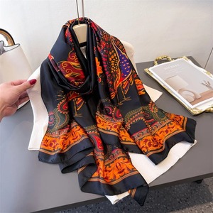 Wholesale Customized Print <b>Silk</b> Wrap Premium Pure <b>Silk</b> <b>Scarf</b> for Women Plain Satin <b>Silk</b> Lightweight Neck Wrap Soft Touch <b>Scarves</b> - Product Image 3