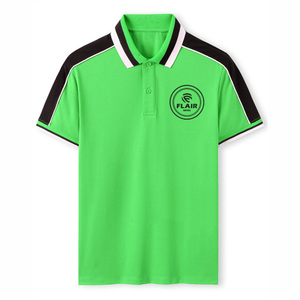 เสื้อยืดโปโลผ้าฝ้าย100% สำหรับผู้ชายขายดีผ้าคอตตอนสำหรับงานตามสั่งสีพื้นสไตล์ลำลองพิมพ์ลายน้ำหนัก180ก. - Product Image 2