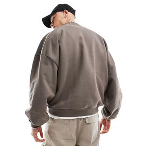 Sweat-shirt surdimensionné de meilleure qualité Vêtements décontractés élégants Hauts à manches longues Fabriqué au Pakistan Pull classique à manches longues et col rond pour hommes - Product Image 4