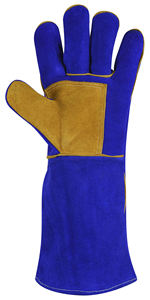2024 gants de soudage en cuir de vache Double fendu de haute qualité ignifuges anti-coupure anti-impact anti-dérapant - Product Image 3