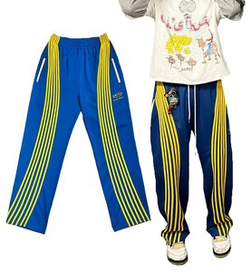 Pantalones de chándal con lavado ácido de pierna ancha personalizados con bolsillos laterales con cremallera pantalones de chándal sueltos holgados desgastados laterales - Product Image 2