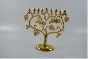 Portavelas Menorah de venta de fábrica para decoración navideña, candelabro central de boda, candelabro de diseño Vintage Menorah - Product Image 4