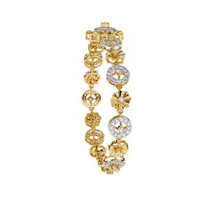 Magnifique bracelet et jonc en or 18 carats avec diamants de laboratoire - Product Image 3