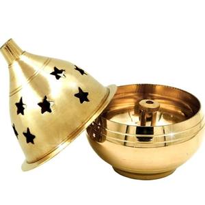 Shubhkart Nitya Kuber Goblet <b>Brass</b> Table Diya 3 Sizes <b>Oil</b> Puja <b>Lamp</b>-Decorative Home Office Gifts for Pooja and Meditation - Product Image 3