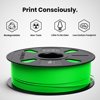 Filament d'impression 3D Numakers de qualité supérieure, PETG vert fluorescent 1,75 mm, bobine de 1 kg, vitesse d'impression rapide 300 mm/s, épaisseur de couche 0,2 mm, moulage