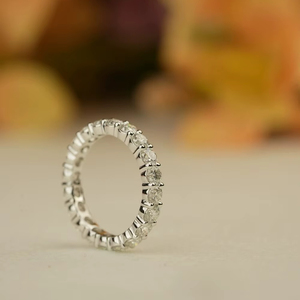 Bague pour femme en diamant de laboratoire de luxe, 1 carat, taille ronde, clarté VS1, certifiée IGI SGL, or, or rose, argent, tendance - Product Image 1