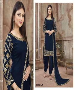 Collection de mariage et vêtements de fête Pakistan Lavage en machine, nettoyage à sec Dernier designer Fantaisie Salwar Suit Support Multi Color 500 Alphanumero - Product Image 6