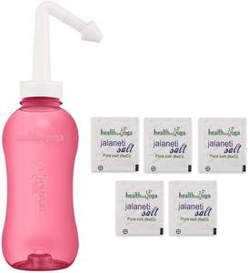 HealthAndYoga 300ml Neti Pot Squeeze botella a prueba de fugas suave al tacto apretar NETI secado rápido del proveedor de la India al mejor precio - Product Image 3