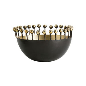 Bol de service en métal poli doré le plus vendu Vaisselle jetable de la plus haute qualité pour les événements et les fêtes de mariage - Product Image 4