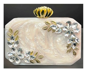 Bolso de mano de resina, bolso de mano de tipo personalizado de resina artesanal de la India para mujer, bolsos de mano promocionales - Product Image 4