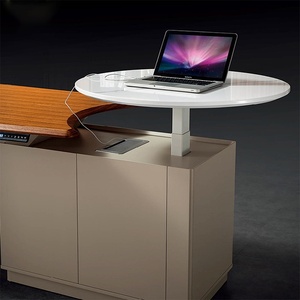 Luxury Foshan Office Furniture Set L-Shape Modular <b>Extendable</b> Easy Assembly Modern Veneer Panel Eco-Friendly CEO Office <b>Desk</b> - Product Image 1