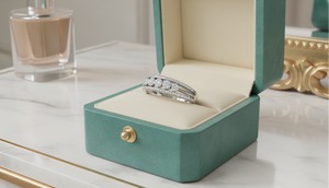 Anillo de Mujer con Diamantes Naturales de 40 Piedras en Oro de 14K, Chapado en Rodio, Corte Brillante Redondo, Certificado IGI - Product Image 6