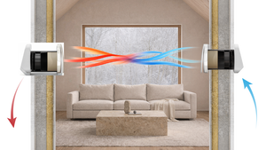 ระบบระบายอากาศแบบติดผนังไร้ท่อ BSK ZEPHYR PLUS รุ่นใหม่ พร้อมระบบกู้คืนความร้อน ควบคุมผ่านแอป ใช้งานเงียบ ติดตั้งง่าย - Product Image 4