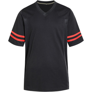 เสื้อฟุตบอลอเมริกันกีฬาเยาวชนเสื้อ100% โพลีเอสเตอร์ระบายอากาศผ้าเจอร์แขนสั้นพิมพ์ลายความยาว - Product Image 5
