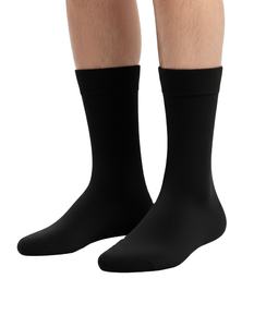 Chaussettes habillées confortables en fibre de bambou de qualité supérieure avec bordure confortable, peuvent être fabriquées avec votre logo personnalisé en tant que OEM, fabriquées en Europe - Product Image 1