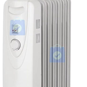H-6003 Calentador Radiador Portátil de Aceite de 700W con 7 Aletas, Termostato Ajustable, Independiente, Controlado por App, para Uso en Hoteles - Product Image 3