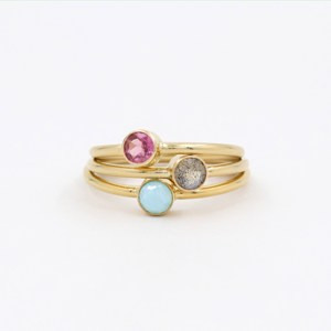 Nueva colección de anillos de piedras preciosas Larimar para mujer, anillo de piedras preciosas de uso diario disponible en exportación, joyería de moda, anillo de piedras preciosas - Product Image 3