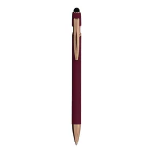 Penna Touch Screen in Alluminio Gommato Personalizzata per Uso Promozionale - Product Image 4