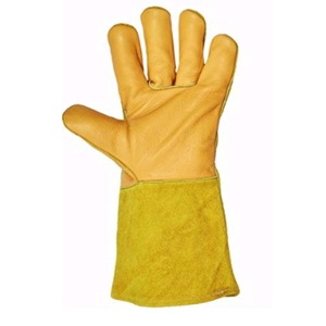Guantes de soldadura de cuero de la mejor protección de seguridad asequible Diseño Premium con resistencia al calor Guantes de soldadura a un precio razonable - Product Image 6
