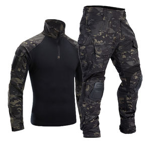 Vêtement tactique camouflage vert en gros, veste + pantalon uniforme - Product Image 2