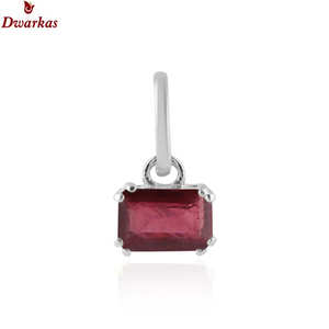 Colgante de piedras preciosas relleno de cristal de rubí de Plata de Ley 925 de diseño clásico más vendido, stock listo, precio barato - Product Image 1