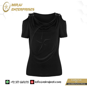 เสื้อเชิ้ตเปิดไหล่แฟชั่นลำลองของผู้หญิงเสื้อคอปกแบบจับจีบสำหรับผู้หญิงเสื้อยืดผู้หญิงแขนสั้นสีพื้นฤดูร้อน - Product Image 5