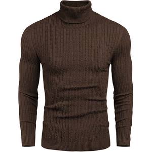 Pull tricoté de qualité supérieure Pull d'hiver en tricot à col rond en polyester surdimensionné Pull en tricot personnalisé - Product Image 6