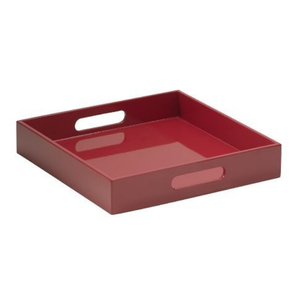 Thủ Công Mỹ Nghệ Bằng Gỗ Sơn Mài Khay Sang Trọng Bóng Kết Thúc Cho Nhà & Nhà Bếp Lớn Màu Đỏ Sơn Mài Khay Cho Bàn Ăn - Product Image 2