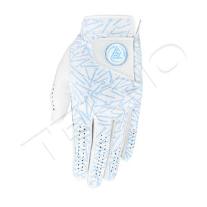 Gants de golf durables en cuir véritable de couleur personnalisée gant de golf en tissu d'agneau PU - Product Image 3