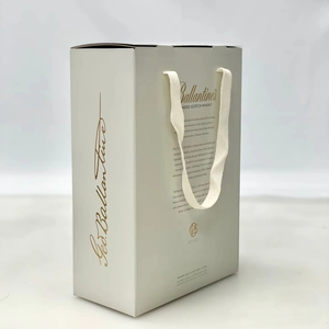 Custom Logo Embossed UV Coated Matt Lamination Corrugated Paper Wine Bottle Gift Boxes Folders Luxury Rigid Cardboard Packaging - Product Image 2