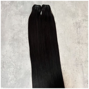 Cheveux humains indiens Remy de haute qualité, lisses, double trame, lisses et brillants - Product Image 3