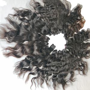 Venta al por mayor procesamiento sin procesar ninguna cutícula alineada indio 100% Temple Virgin Deep Wave tejido trenzado extensiones de cabello humano - Product Image 6