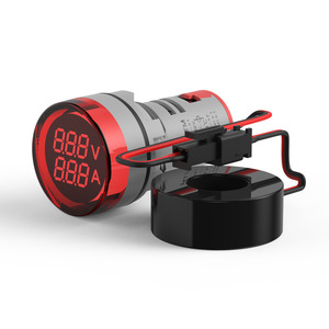 AC50-500V 2-100a kỹ thuật số Volt Ampe chỉ số ánh sáng Mini 22mm Volt Ampe Vòng LED hiển thị kép điện áp và Đồng hồ đo hiện tại - Product Image 4