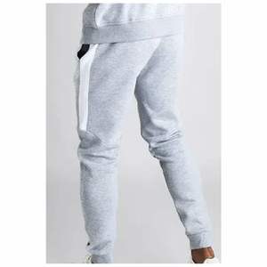 Black and Gray Cotton Tracksuit Custom Sweatpants and Hoodie <b>Jogger</b> Sets Two Piece Track Suit Sweatsuit Sweat Pants for <b>Men</b> - Product Image 6
