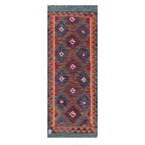 Alfombra Kilim de Maimana, Afganistán, 195 x 74 cm, Alfombras y Juegos de Alfombras - Product Image 1