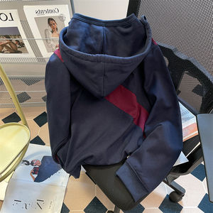 High Quality Knitted Cotton Pullover 300gsm <b>Oversized</b> <b>Hoodie</b> Custom Logo Unisex <b>Black</b> Heavyweight Mens - Product Image 5